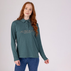 Suéter com botões Equestrian Shires Aubrion Tomilho Verde