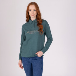 Suéter com botões Equestrian Shires Aubrion Tomilho Verde