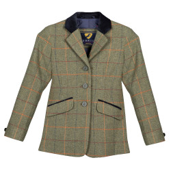Casaco Saratoga infantil Shires Aubrion Xadrez vermelho/amarelo/azul Motivos
