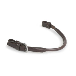 Gargantilha falsa em couro redondo Shires Velociti Gara Havana Castanho