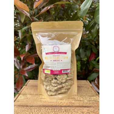 Bolachas de sementes de linho Happy Crackers mel e tomilho
