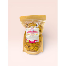 Biscoitos de sementes de linho Happy Crackers cenoura e cúrcuma