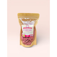 Happy Crackers de sementes de linho beterraba vermelha