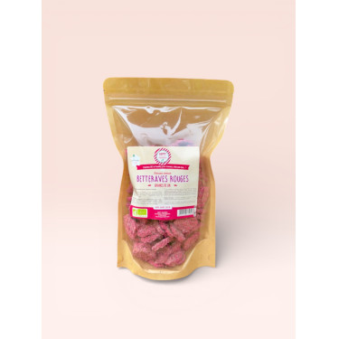 Happy Crackers de sementes de linho beterraba vermelha