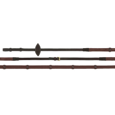 Rendas de borracha Norton Pro EK-Couro oleado Havana Castanho