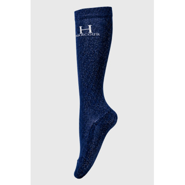 Meias com brilhantes Harcour Happy, conjunto de 2 Marinho Azul-marinho