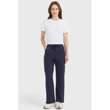 Calças de malha Harcour Clarisse para mulher Marinho Azul-marinho