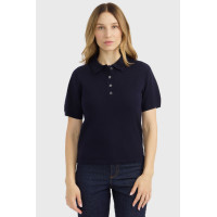 Polo pulôver Harcour Cherry feminino Marinho Azul-marinho