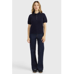 Polo pulôver Harcour Cherry feminino Marinho Azul-marinho