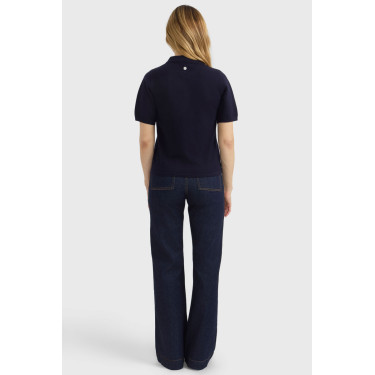 Polo pulôver Harcour Cherry feminino Marinho Azul-marinho