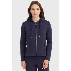 Sweat com fecho Harcour Clarianne mulher Marinho Azul-marinho