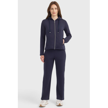 Sweat com fecho Harcour Clarianne mulher Marinho Azul-marinho
