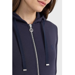 Sweat com fecho Harcour Clarianne mulher Marinho Azul-marinho