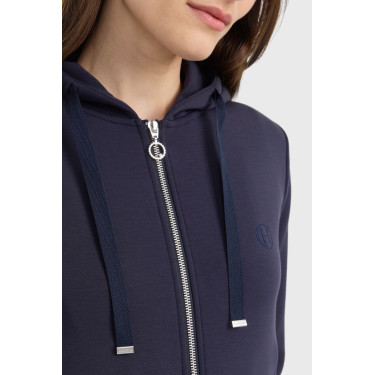 Sweat com fecho Harcour Clarianne mulher Marinho Azul-marinho