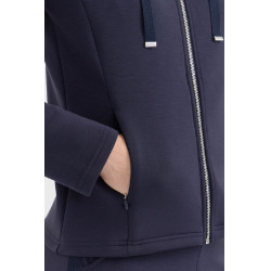 Sweat com fecho Harcour Clarianne mulher Marinho Azul-marinho