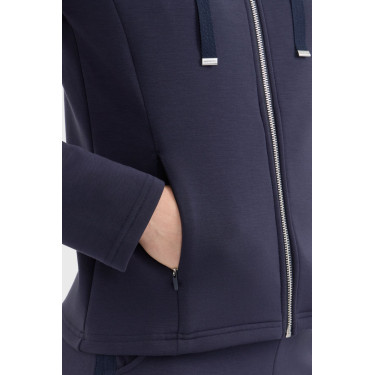 Sweat com fecho Harcour Clarianne mulher Marinho Azul-marinho