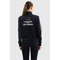 Sweatshirt com fecho Budapest Unissex EEF x Harcour Marinho Azul-marinho