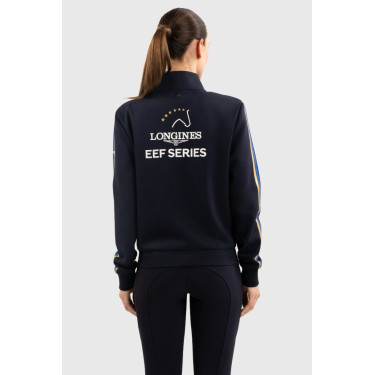 Sweatshirt com fecho Budapest Unissex EEF x Harcour Marinho Azul-marinho