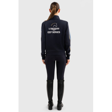 Sweatshirt com fecho Budapest Unissex EEF x Harcour Marinho Azul-marinho