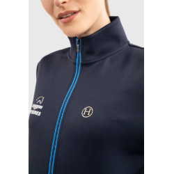 Sweatshirt com fecho Budapest Unissex EEF x Harcour Marinho Azul-marinho