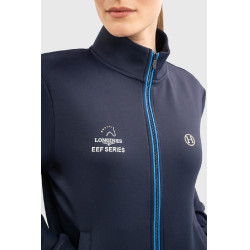 Sweatshirt com fecho Budapest Unissex EEF x Harcour Marinho Azul-marinho