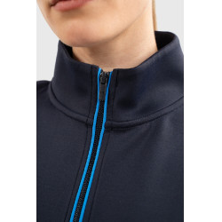 Sweatshirt com fecho Budapest Unissex EEF x Harcour Marinho Azul-marinho