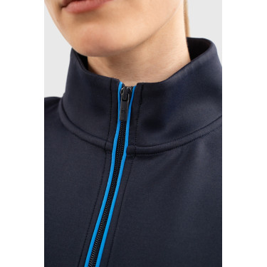 Sweatshirt com fecho Budapest Unissex EEF x Harcour Marinho Azul-marinho