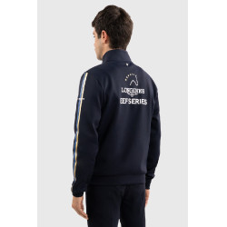 Sweatshirt com fecho Budapest Unissex EEF x Harcour Marinho Azul-marinho