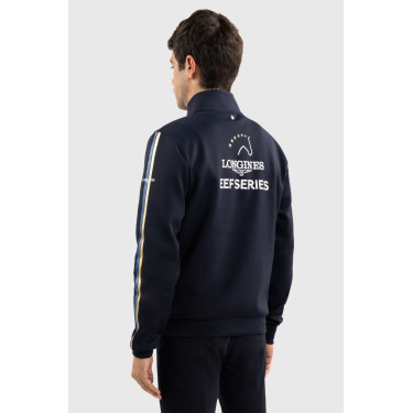 Sweatshirt com fecho Budapest Unissex EEF x Harcour Marinho Azul-marinho