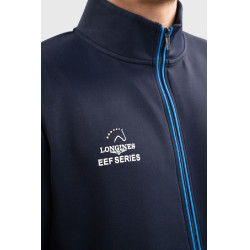 Sweatshirt com fecho Budapest Unissex EEF x Harcour Marinho Azul-marinho