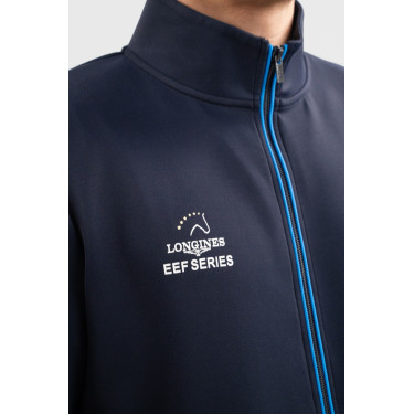 Sweatshirt com fecho Budapest Unissex EEF x Harcour Marinho Azul-marinho