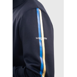Sweatshirt com fecho Budapest Unissex EEF x Harcour Marinho Azul-marinho
