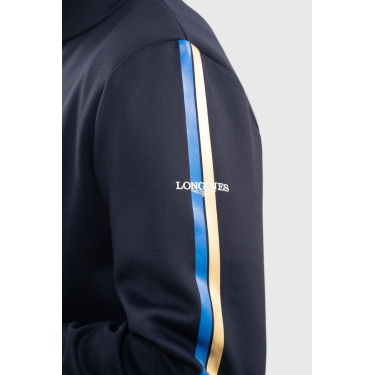 Sweatshirt com fecho Budapest Unissex EEF x Harcour Marinho Azul-marinho