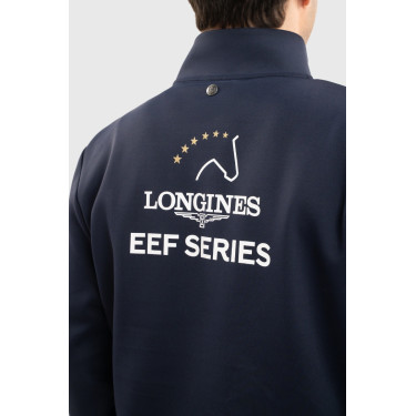 Sweatshirt com fecho Budapest Unissex EEF x Harcour Marinho Azul-marinho