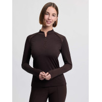 Base Layer leve LeMieux Brilliance Heyden feminino Espresso Castanho