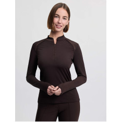 Base Layer leve LeMieux Brilliance Heyden feminino Espresso Castanho Base Layer leve LeMieux Brilliance Heyden feminino Espresso Castanho