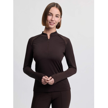 Base Layer leve LeMieux Brilliance Heyden feminino Espresso Castanho Base Layer leve LeMieux Brilliance Heyden feminino Espresso Castanho