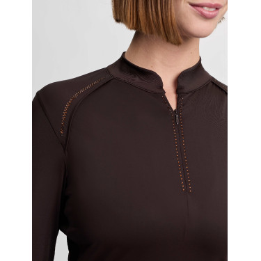 Base Layer leve LeMieux Brilliance Heyden feminino Espresso Castanho Base Layer leve LeMieux Brilliance Heyden feminino Espresso Castanho