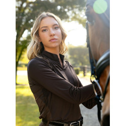 Base Layer leve LeMieux Brilliance Heyden feminino Espresso Castanho Base Layer leve LeMieux Brilliance Heyden feminino Espresso Castanho