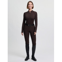 Base Layer leve LeMieux Brilliance Heyden feminino Espresso Castanho Base Layer leve LeMieux Brilliance Heyden feminino Espresso Castanho