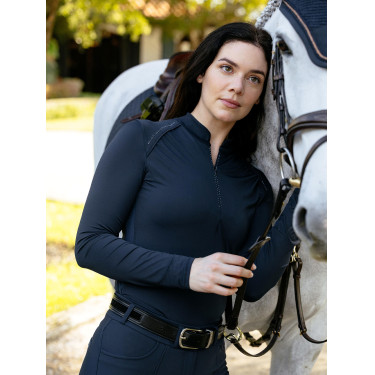 Base Layer leve LeMieux Brilliance Heyden feminino Marinho Azul-marinho