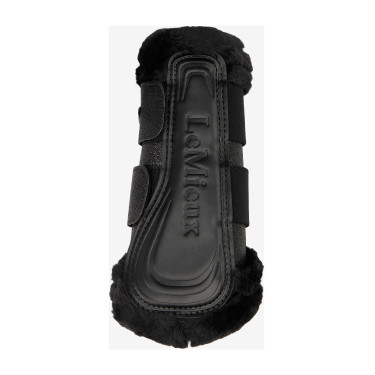Guêtres flexíveis LeMieux com borda de lã polar Brilliance Preto Guêtres flexíveis LeMieux com borda de lã polar Brilliance Preto