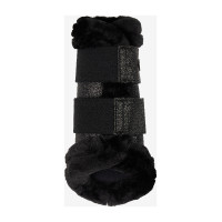 Guêtres flexíveis LeMieux com borda de lã polar Brilliance Preto Guêtres flexíveis LeMieux com borda de lã polar Brilliance Preto