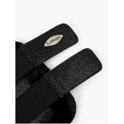 Guêtres flexíveis LeMieux com borda de lã polar Brilliance Preto