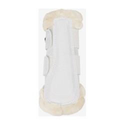 Guêtres flexíveis LeMieux com borda de lã polar Brilliance Branco Guêtres flexíveis LeMieux com borda de lã polar Brilliance Branco