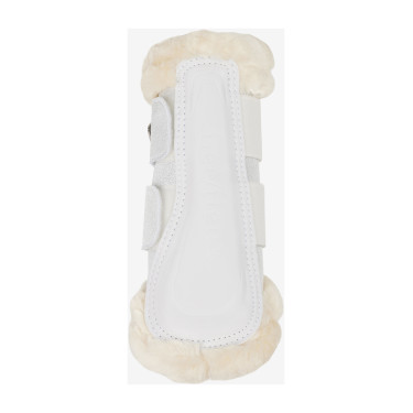 Guêtres flexíveis LeMieux com borda de lã polar Brilliance Branco Guêtres flexíveis LeMieux com borda de lã polar Brilliance Branco