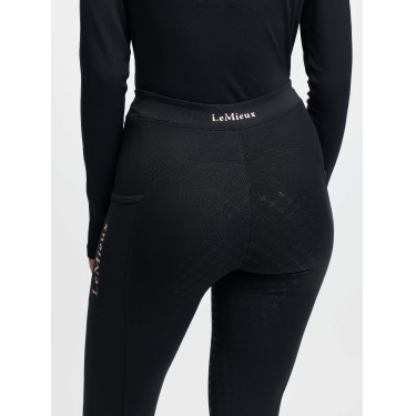 Legging pull-on Young Rider LeMieux Orla Brilliance Sparkle Preto Legging pull-on Young Rider LeMieux Orla Brilliance Sparkle Preto