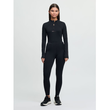 Legging pull-on Young Rider LeMieux Orla Brilliance Sparkle Preto Legging pull-on Young Rider LeMieux Orla Brilliance Sparkle Preto