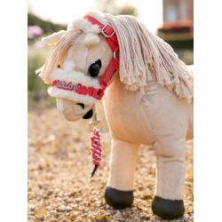Corda de condução e cabresto Toy Pony Harlow Coral Crush Harlow esmagamento coral Vermelho