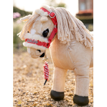 Corda de condução e cabresto Toy Pony Harlow Coral Crush Harlow esmagamento coral Vermelho